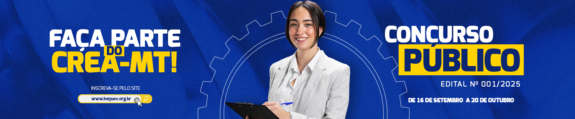 Crea-MT abre concurso público para cargos efetivos e formação de cadastro de reserva em várias áreas; veja o edital