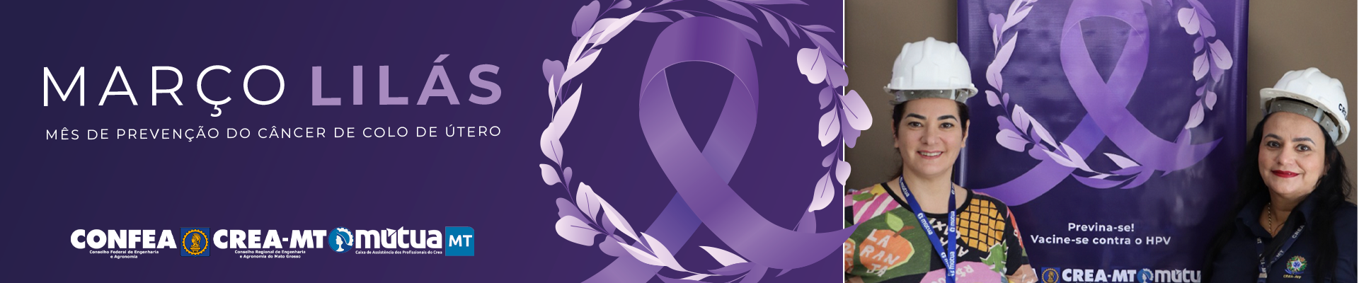 Crea-MT se une ao Março Lilás em prol da conscientização sobre o câncer do colo do útero