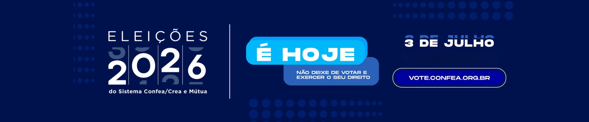 Profissionais de Mato Grosso têm até 18h para votar nas eleições do Confea/Crea e Mútua