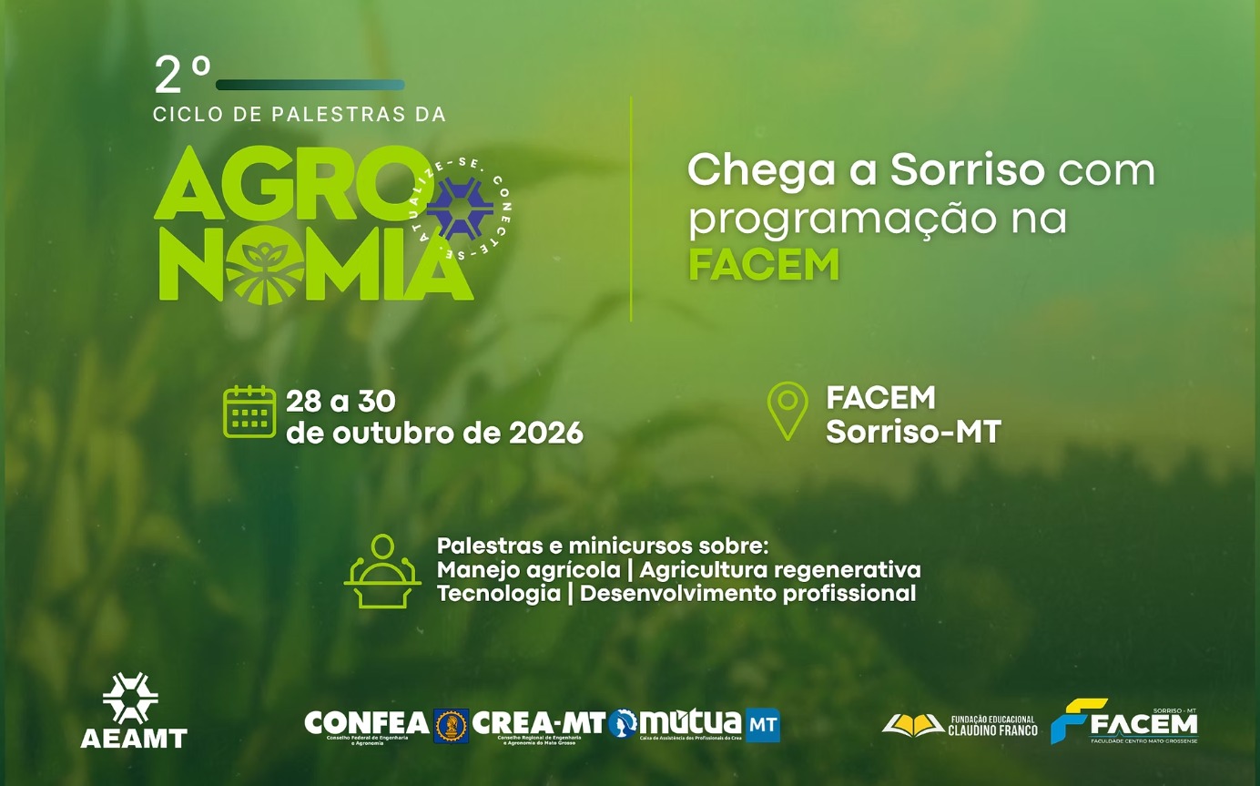 AEA-MT realizará 2º Ciclo de Palestras da Agronomia em Sorriso